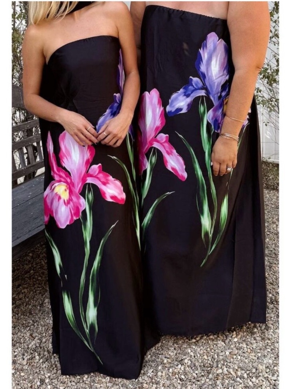 Show Me Your Mumu Renee Maxi Dress in Wild Iris Luxe Satin M
